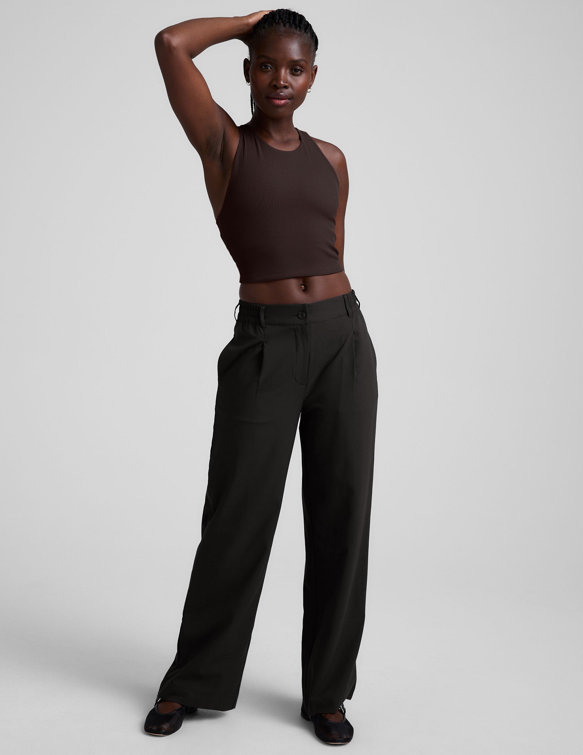 Refocus Ribbed Cropped Tank - Image 4