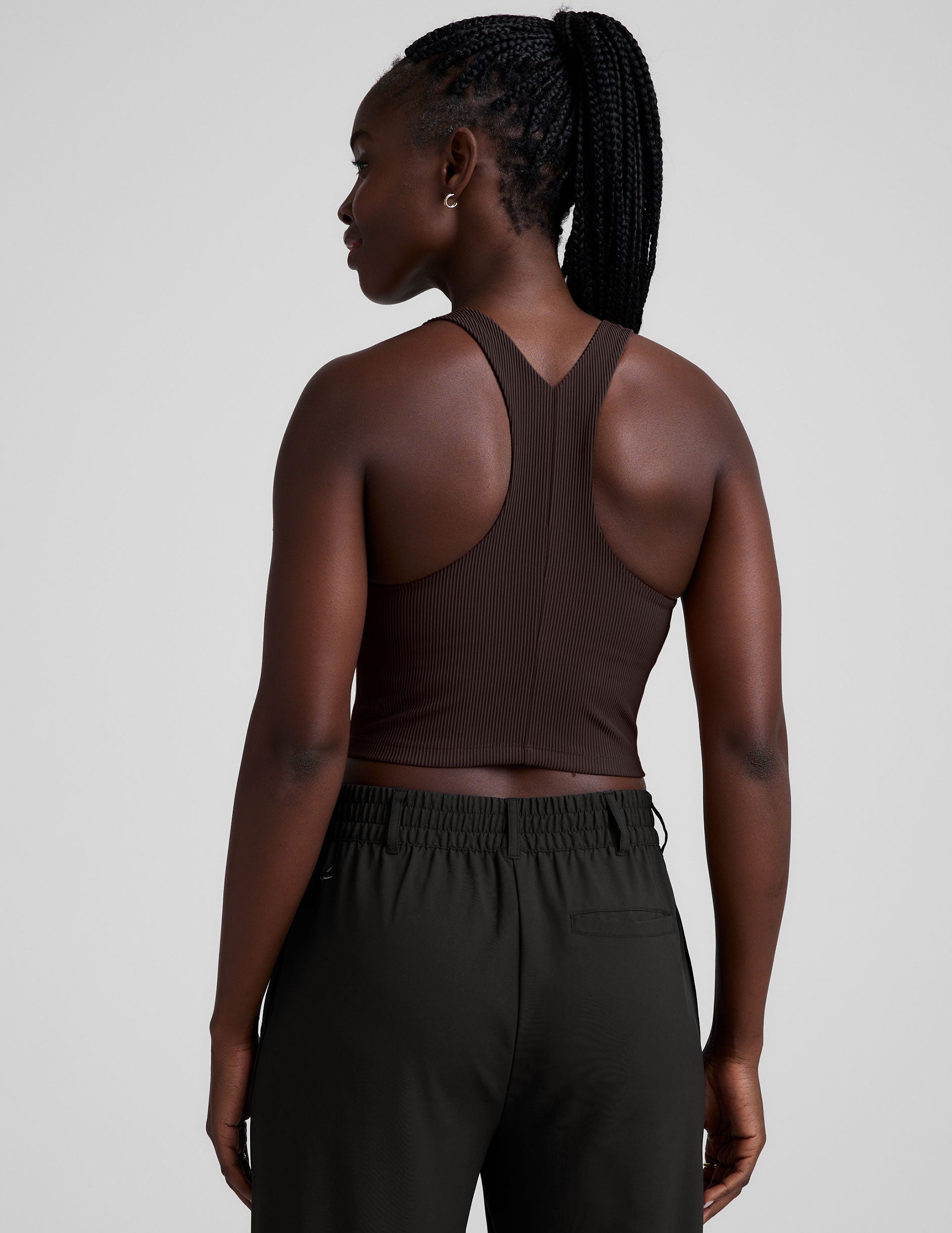 Refocus Ribbed Cropped Tank - Image 3