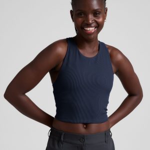 Refocus Ribbed Cropped Tank