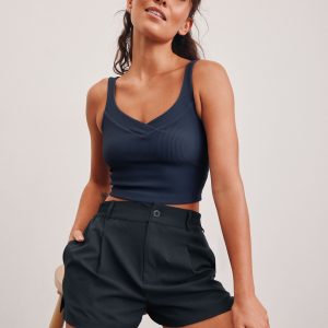 Impulse Ribbed Cropped Tank