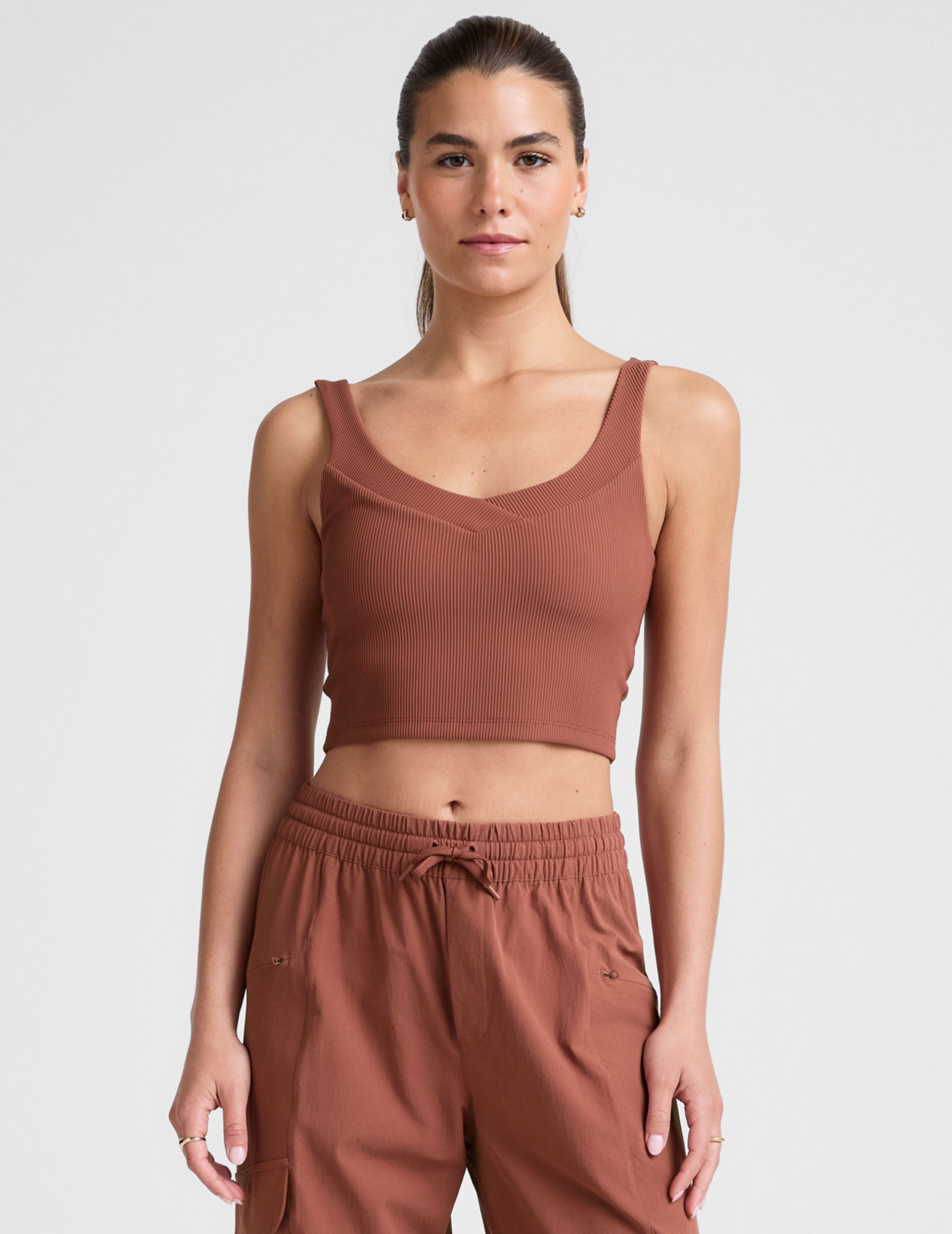 Impulse Ribbed Cropped Tank - Image 2