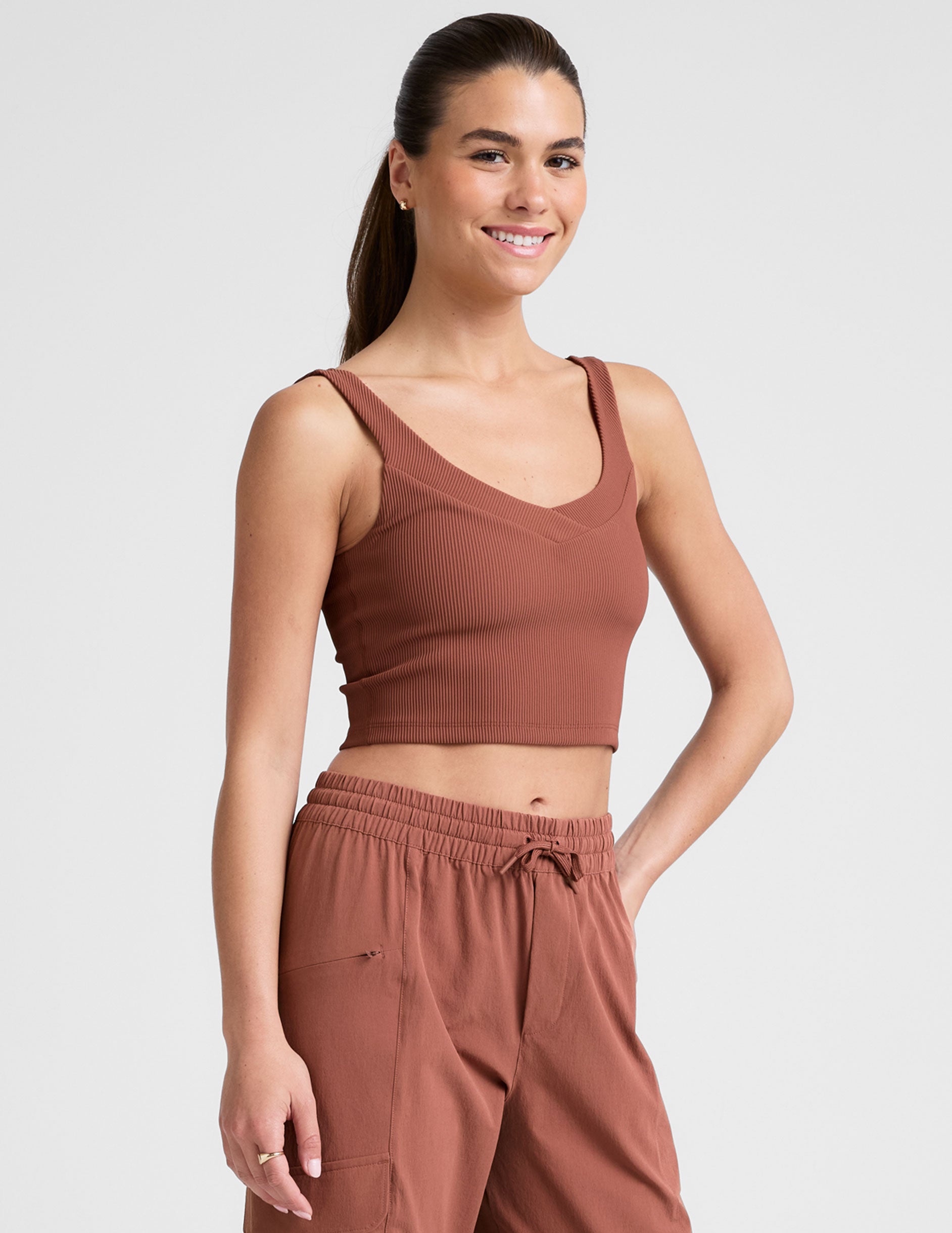 Impulse Ribbed Cropped Tank - Image 3