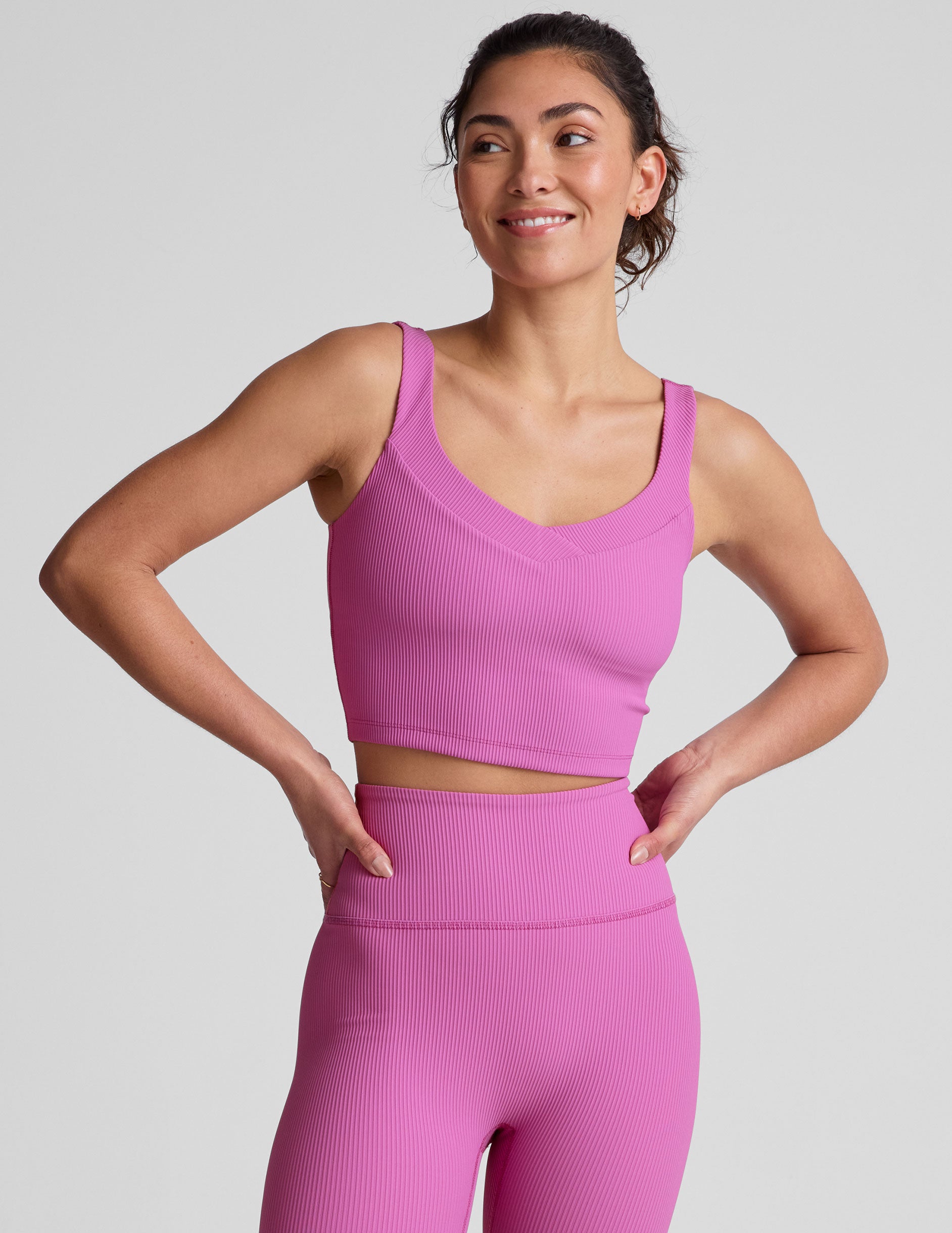 Impulse Ribbed Cropped Tank