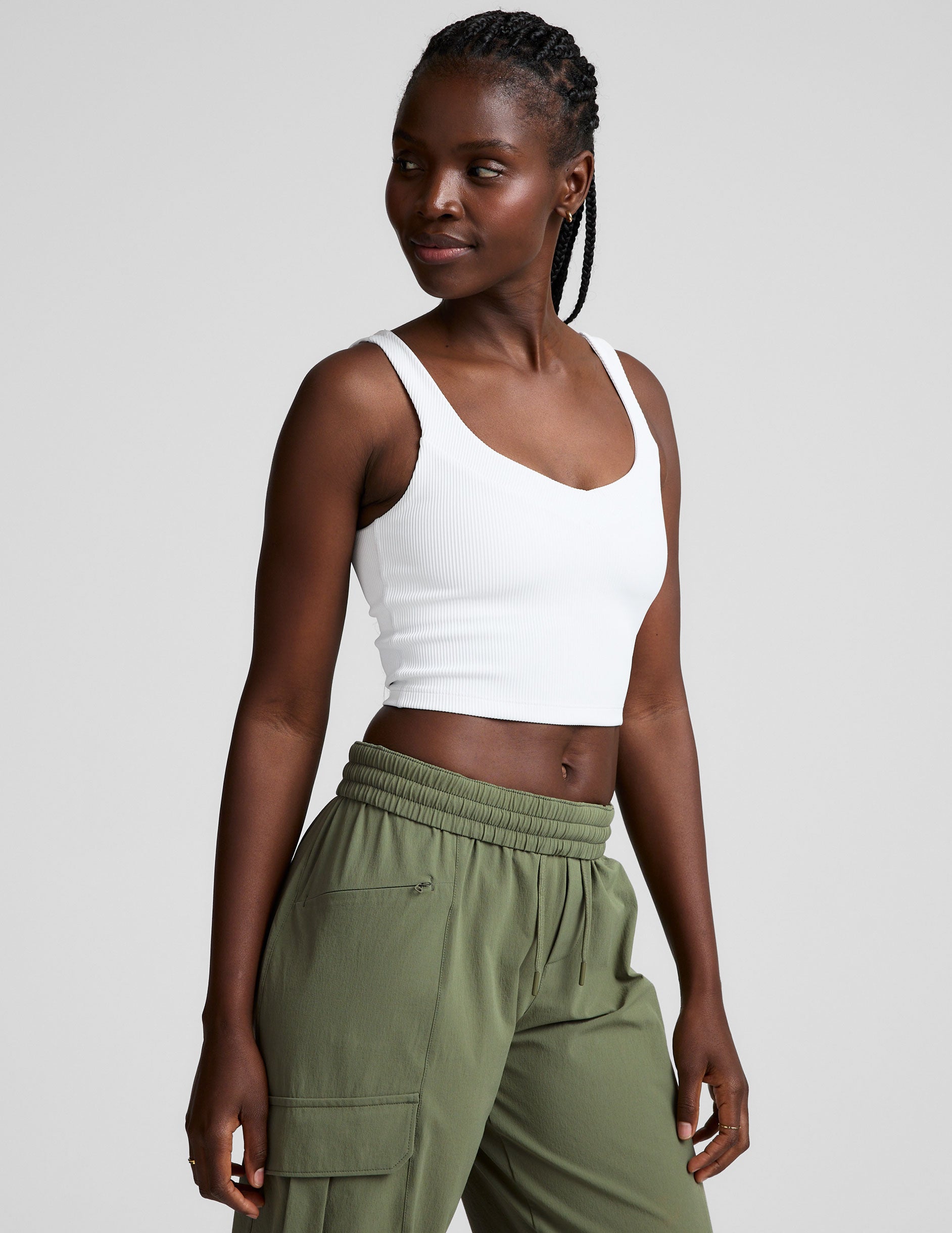 Impulse Ribbed Cropped Tank - Image 3