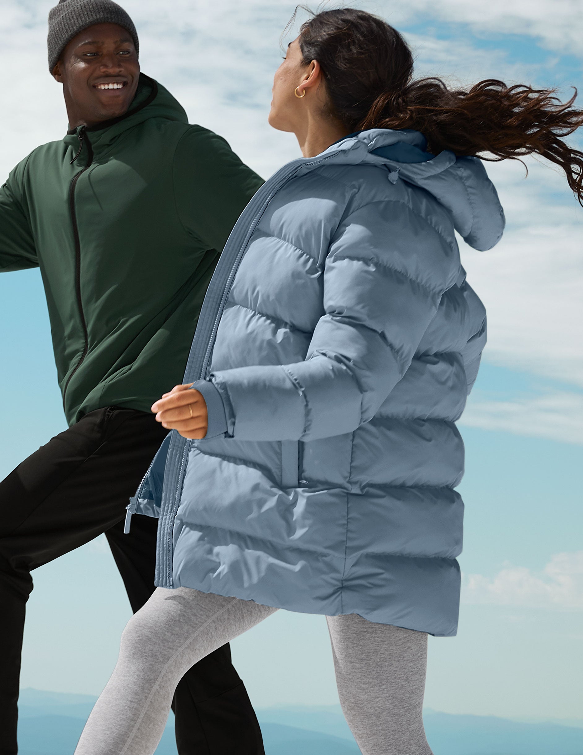 Warm Up Mid Length Puffer Jacket - Image 3