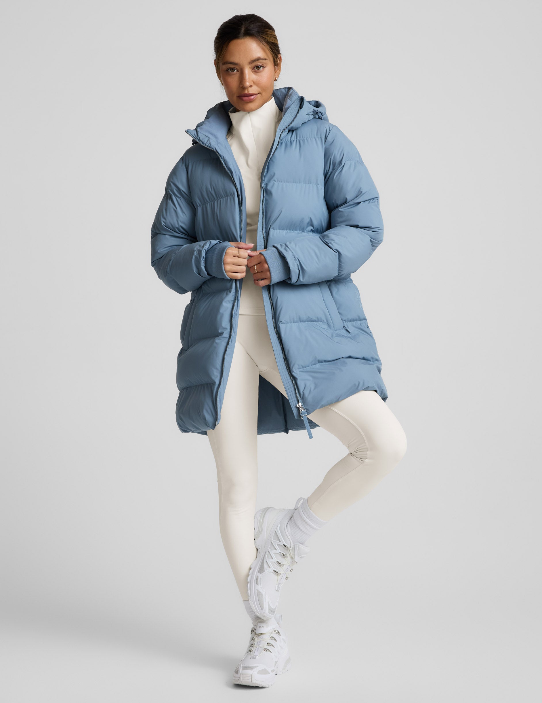Warm Up Mid Length Puffer Jacket - Image 4