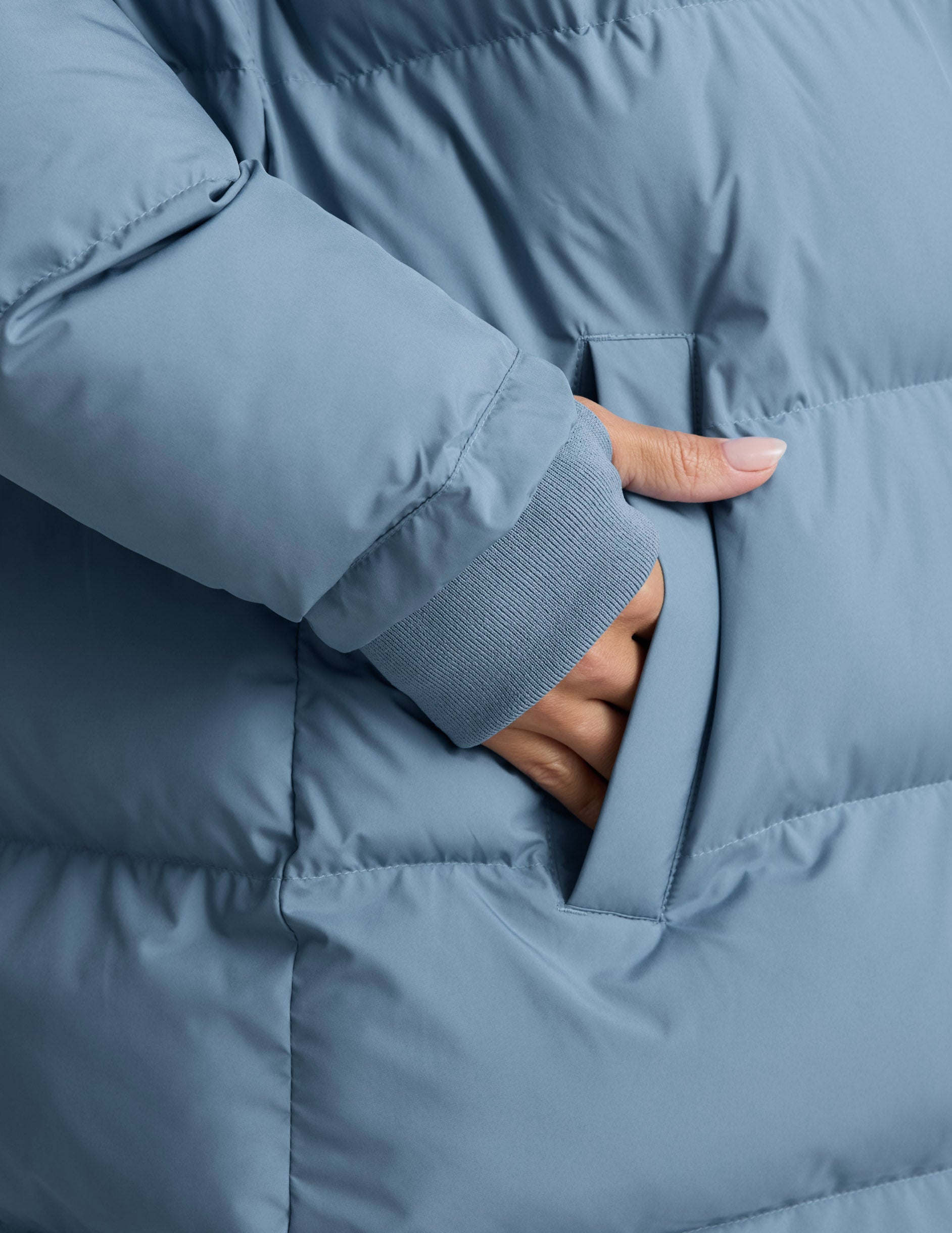 Warm Up Mid Length Puffer Jacket - Image 6