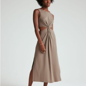 Around The World Front Twist Dress