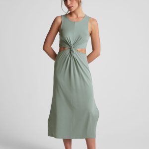 Around The World Front Twist Dress