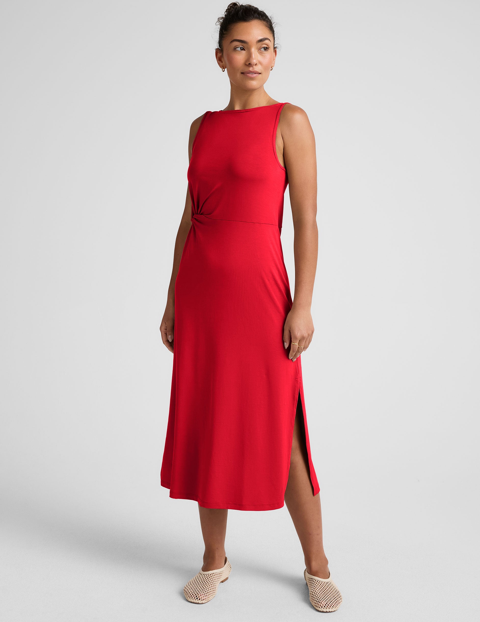 Rotation Side Twist Midi Dress - Image 2