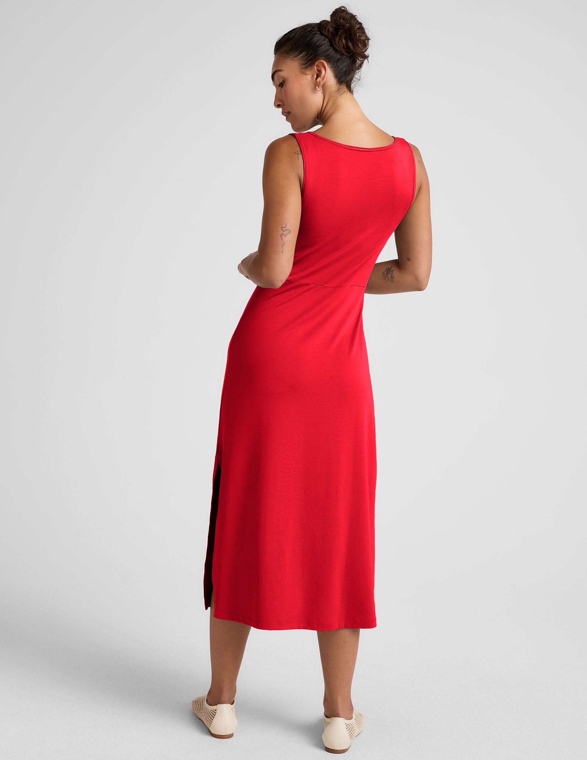 Rotation Side Twist Midi Dress - Image 3