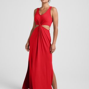 Maxi Around The World Front Twist Dress