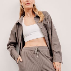 Breathe Easy Comfort Cord Button Up