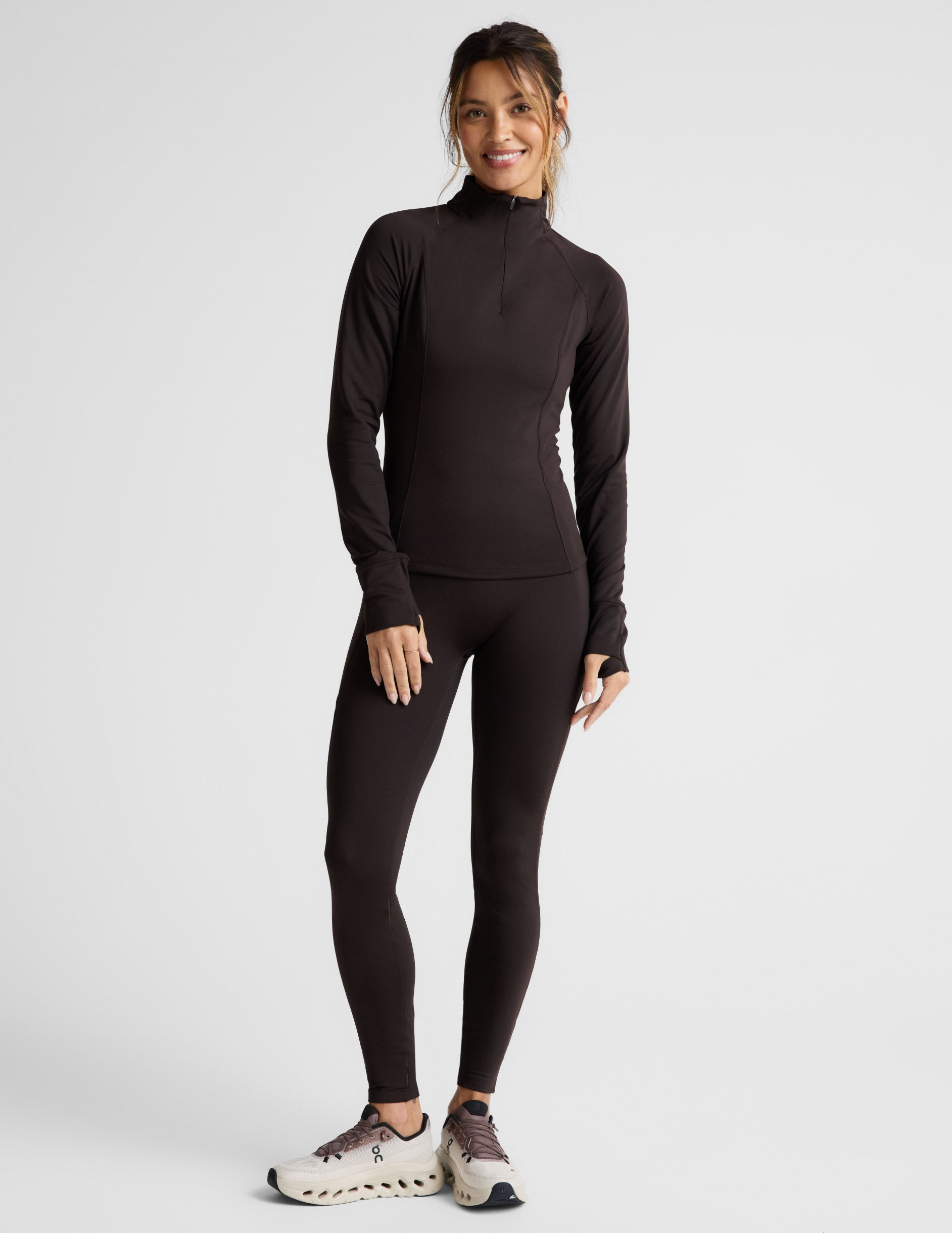 Pacer Fleece-Backed Zip Pocket Full Length Legging - Image 2