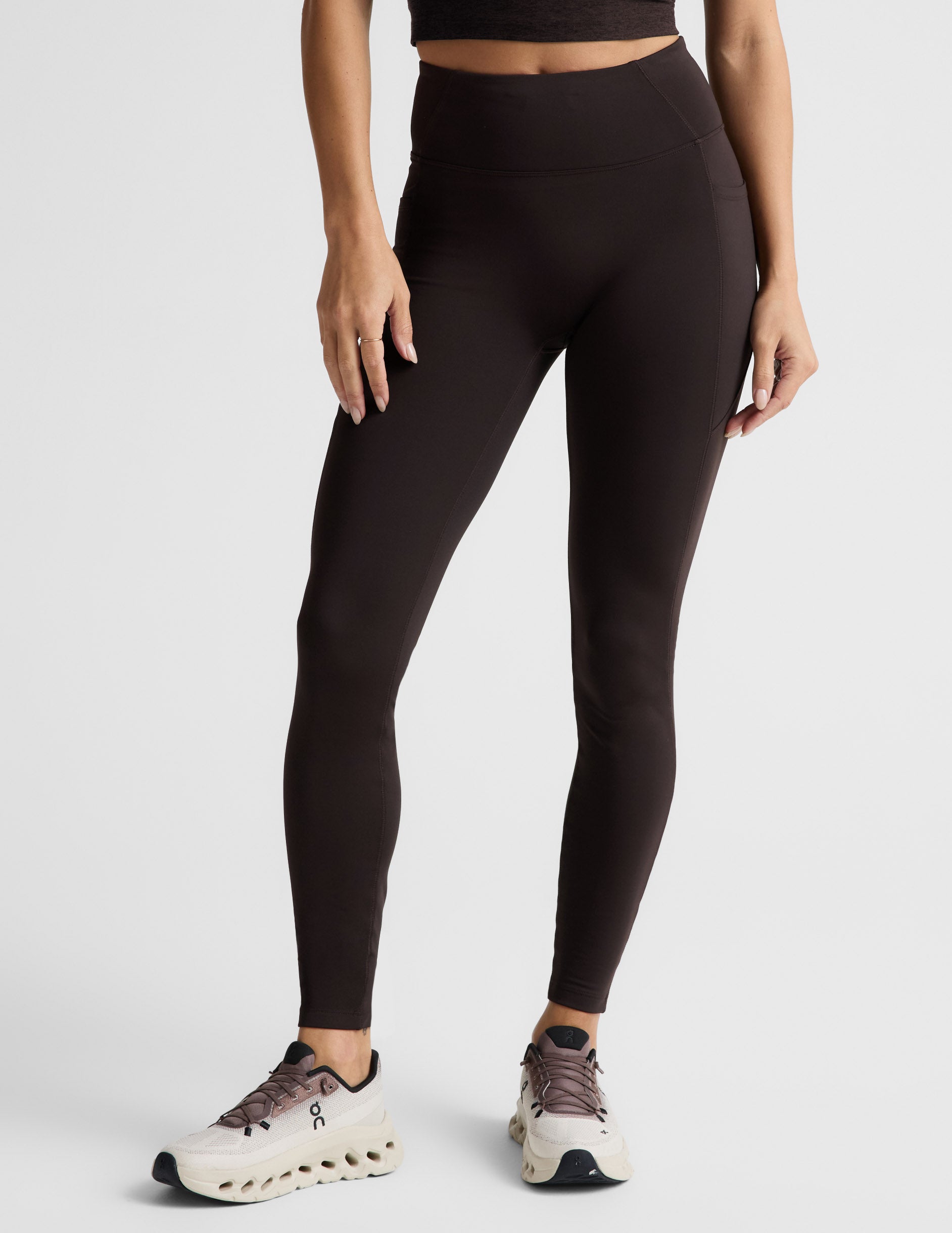 Pacer Fleece-Backed Zip Pocket Full Length Legging - Image 3
