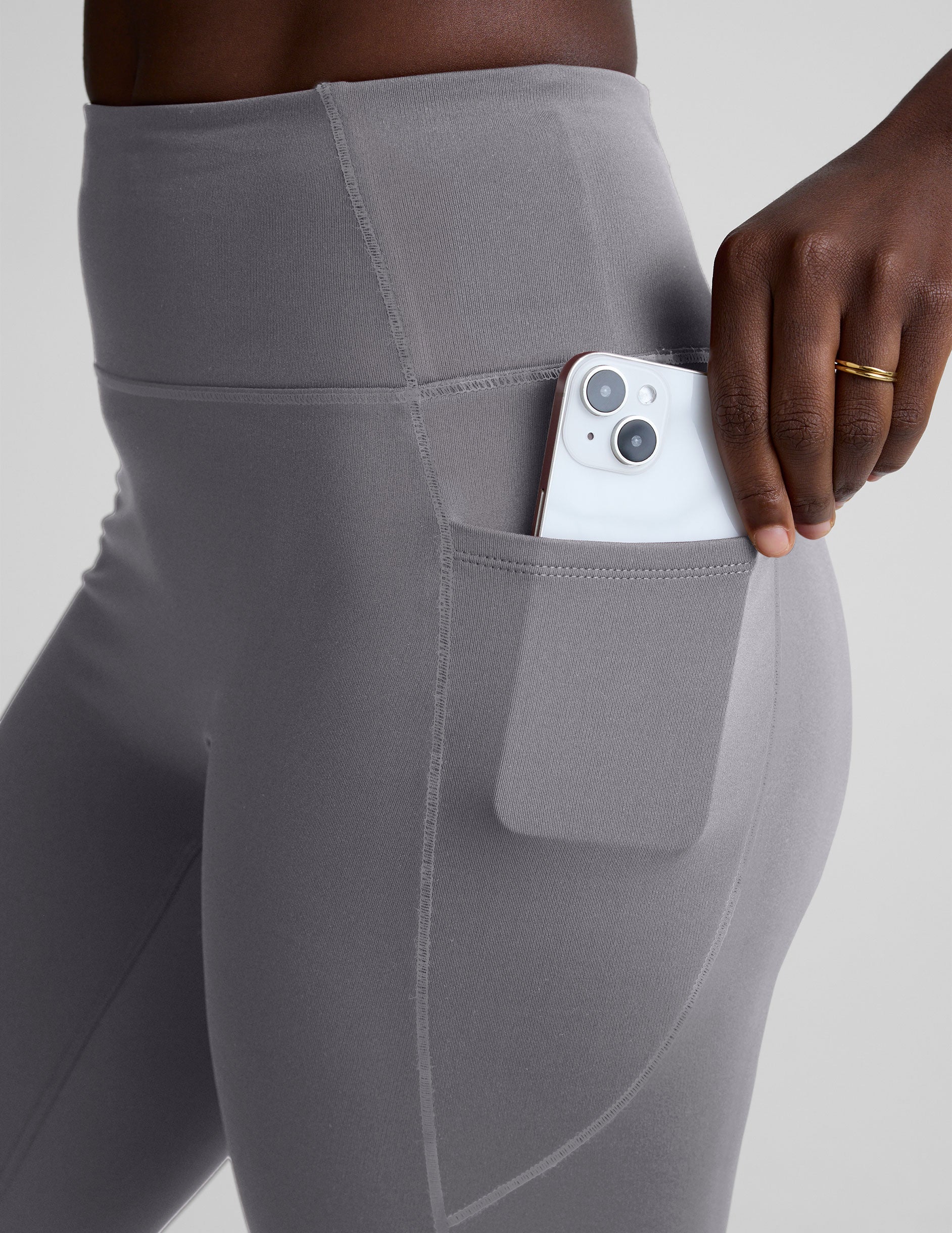 Pacer Fleece-Backed Zip Pocket Full Length Legging - Image 5