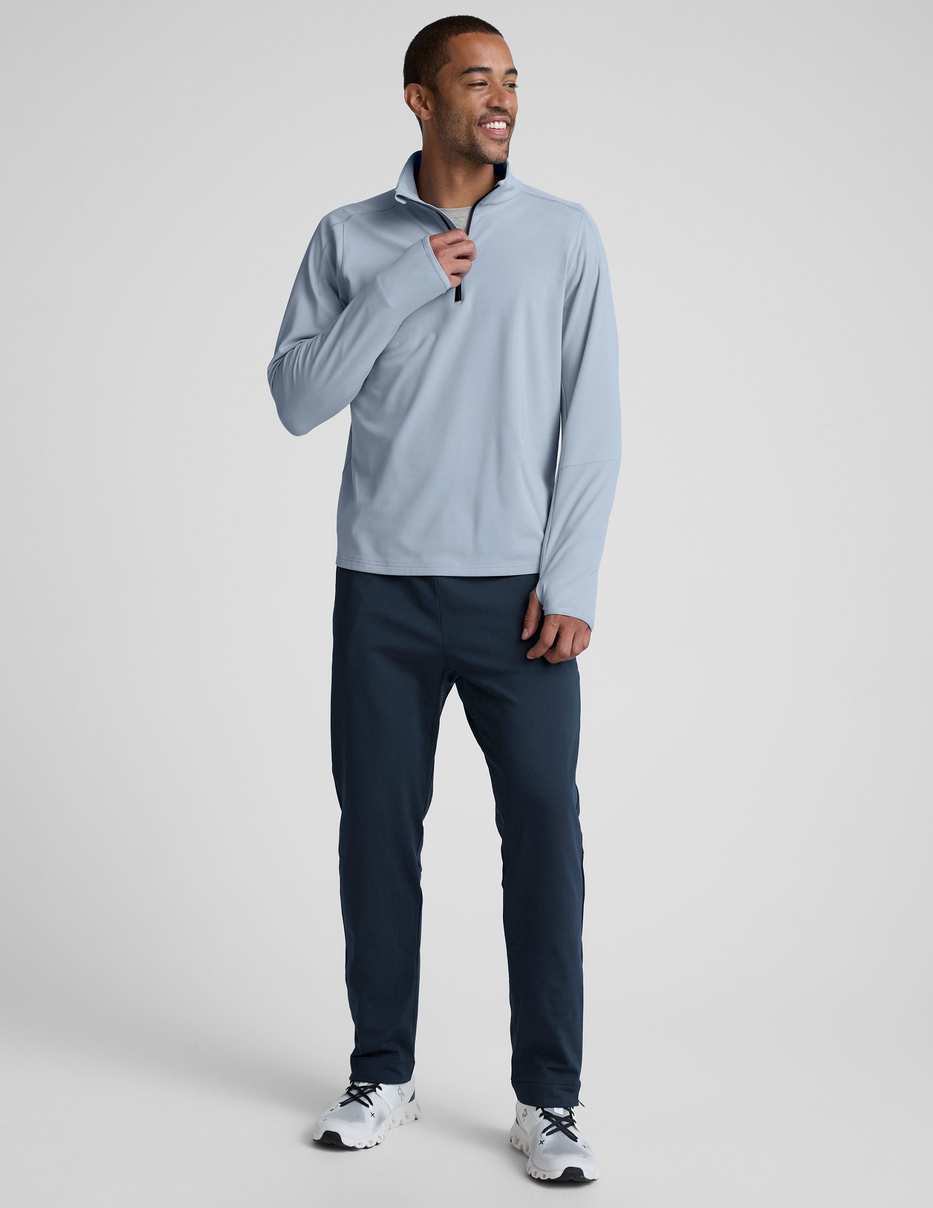 Pacer Fleece-Backed Men's Quarter Zip Pullover - Image 5