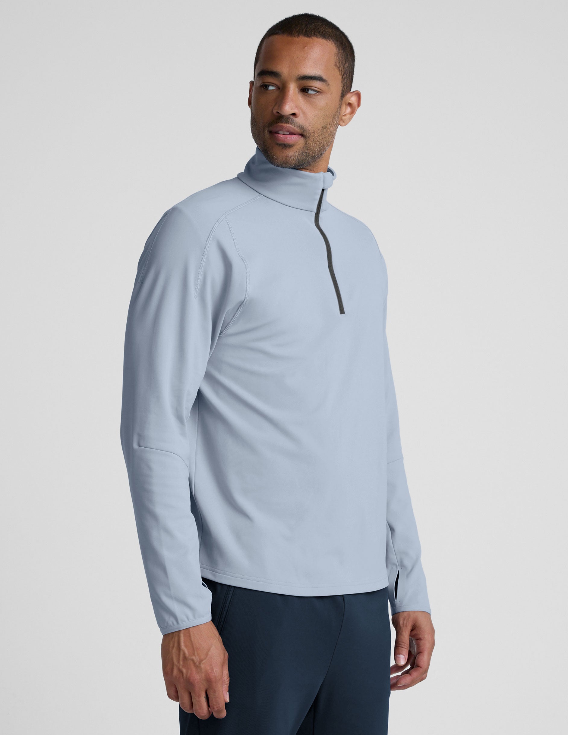 Pacer Fleece-Backed Men's Quarter Zip Pullover - Image 2