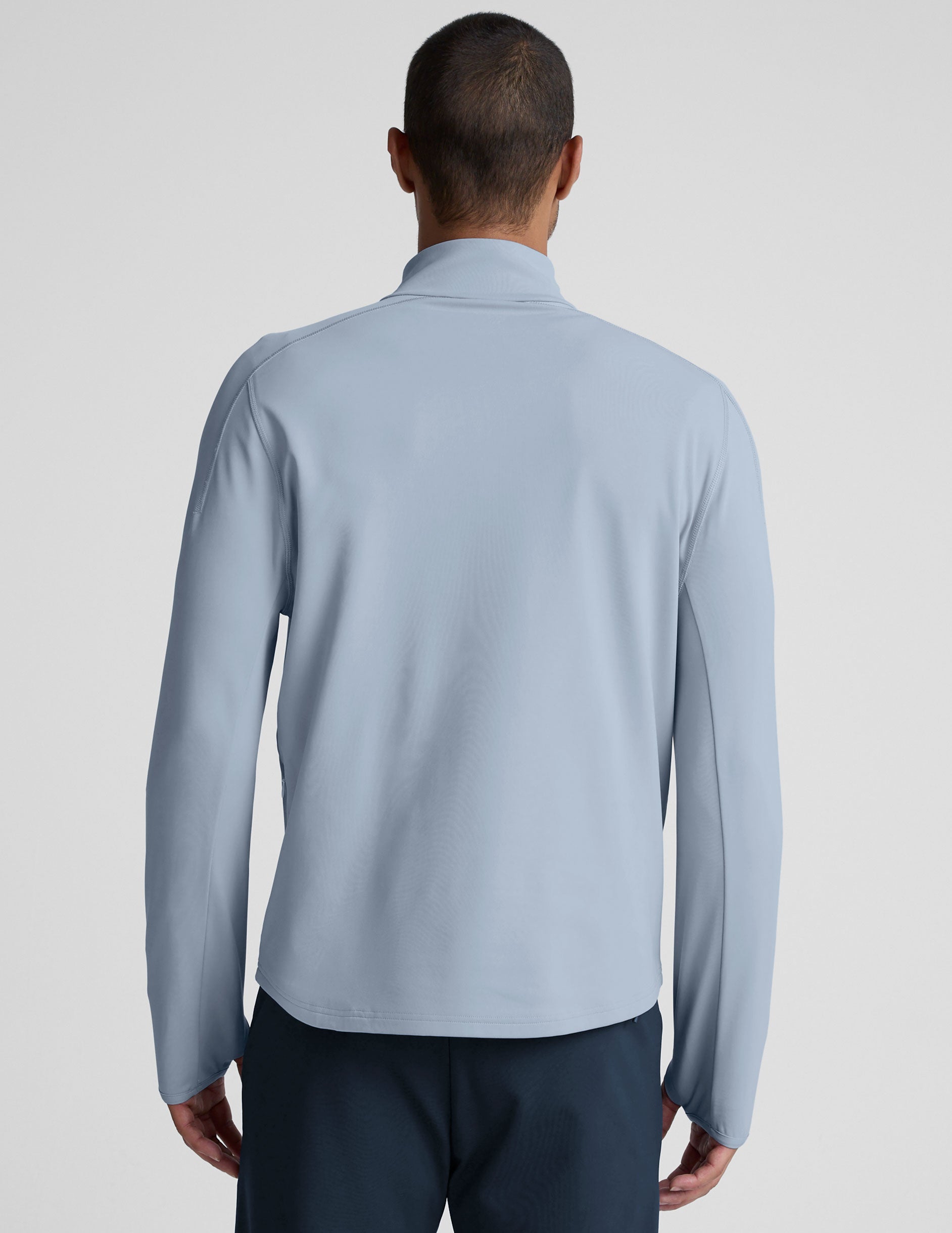 Pacer Fleece-Backed Men's Quarter Zip Pullover - Image 3