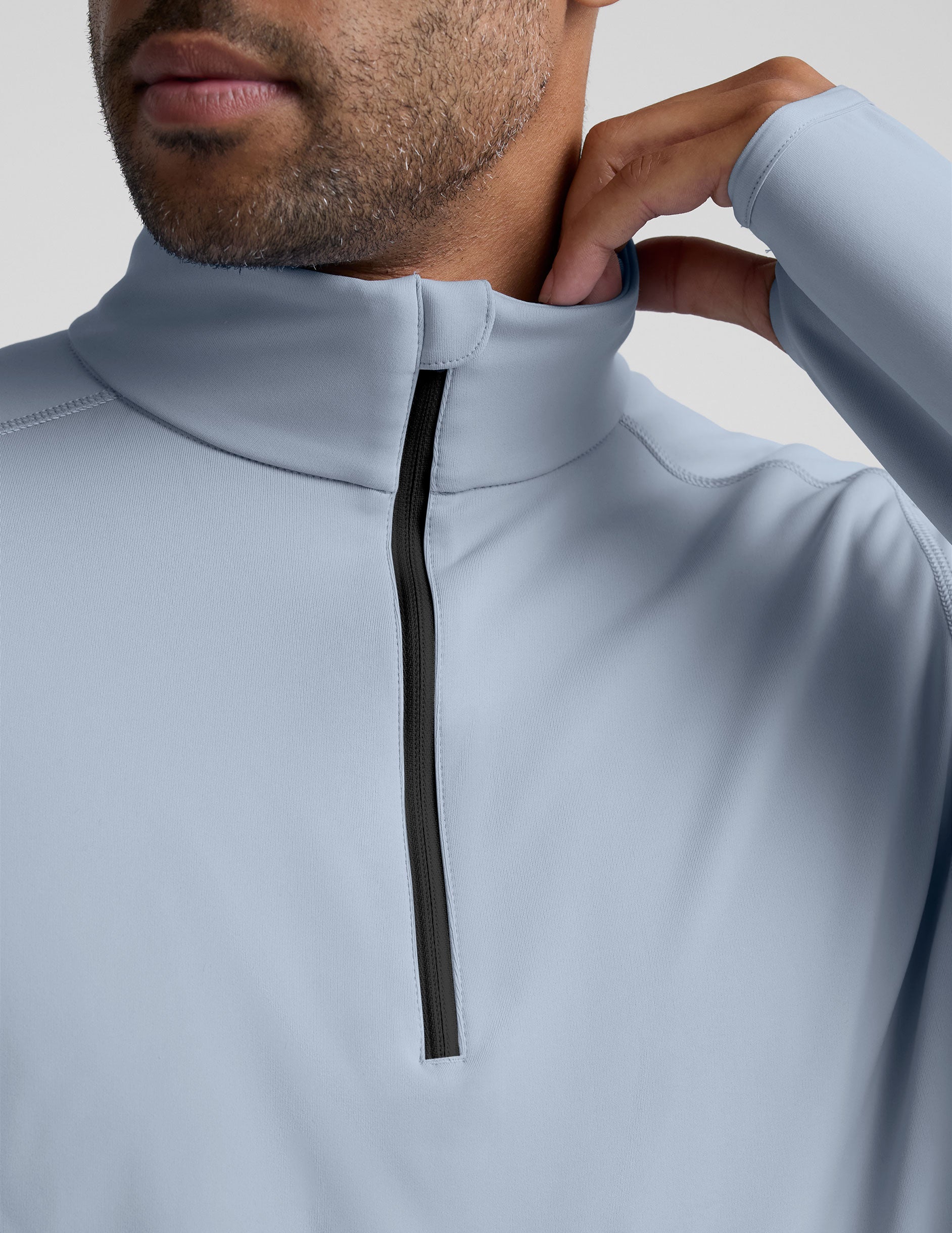 Pacer Fleece-Backed Men's Quarter Zip Pullover - Image 4