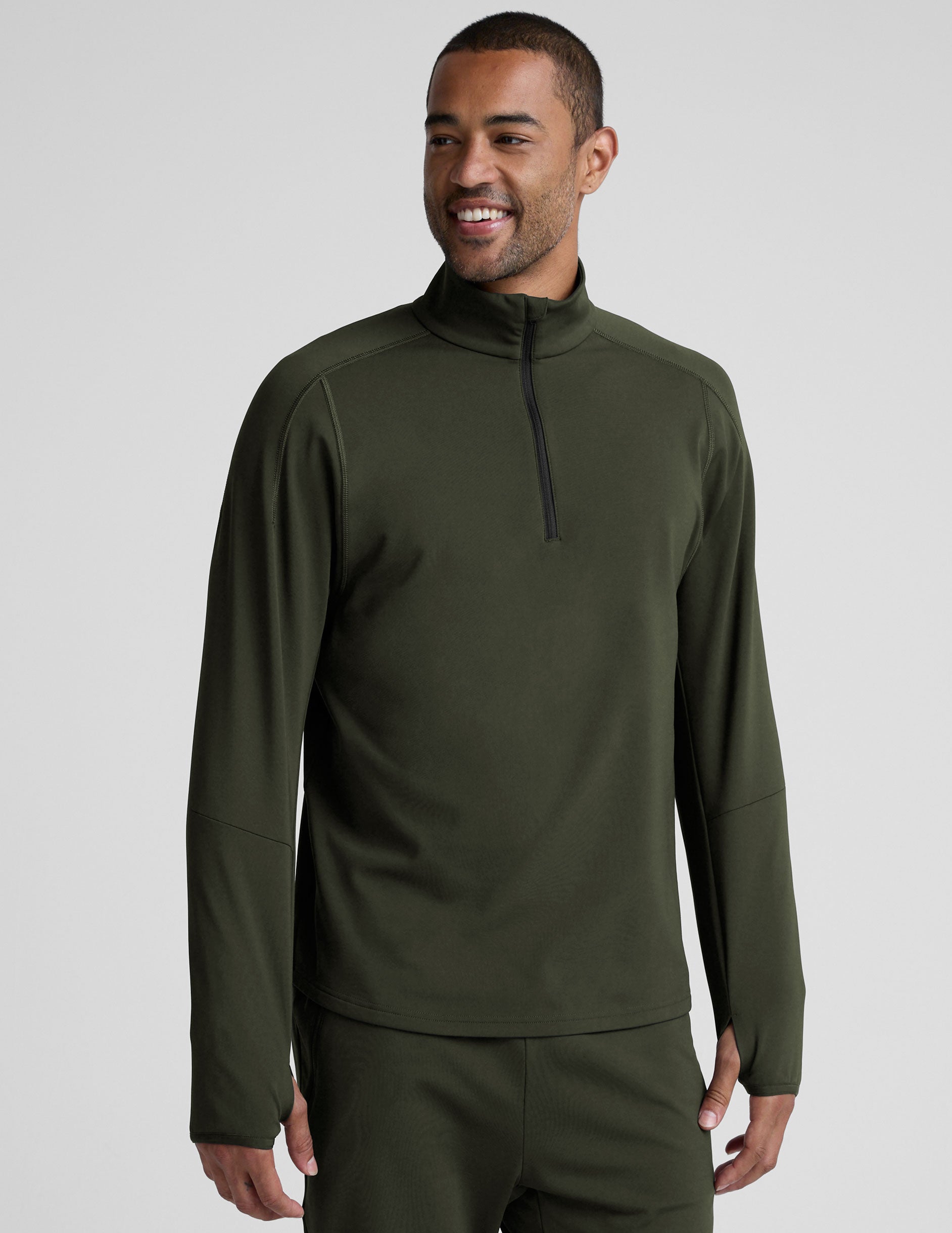 Pacer Fleece-Backed Men's Quarter Zip Pullover - Image 3