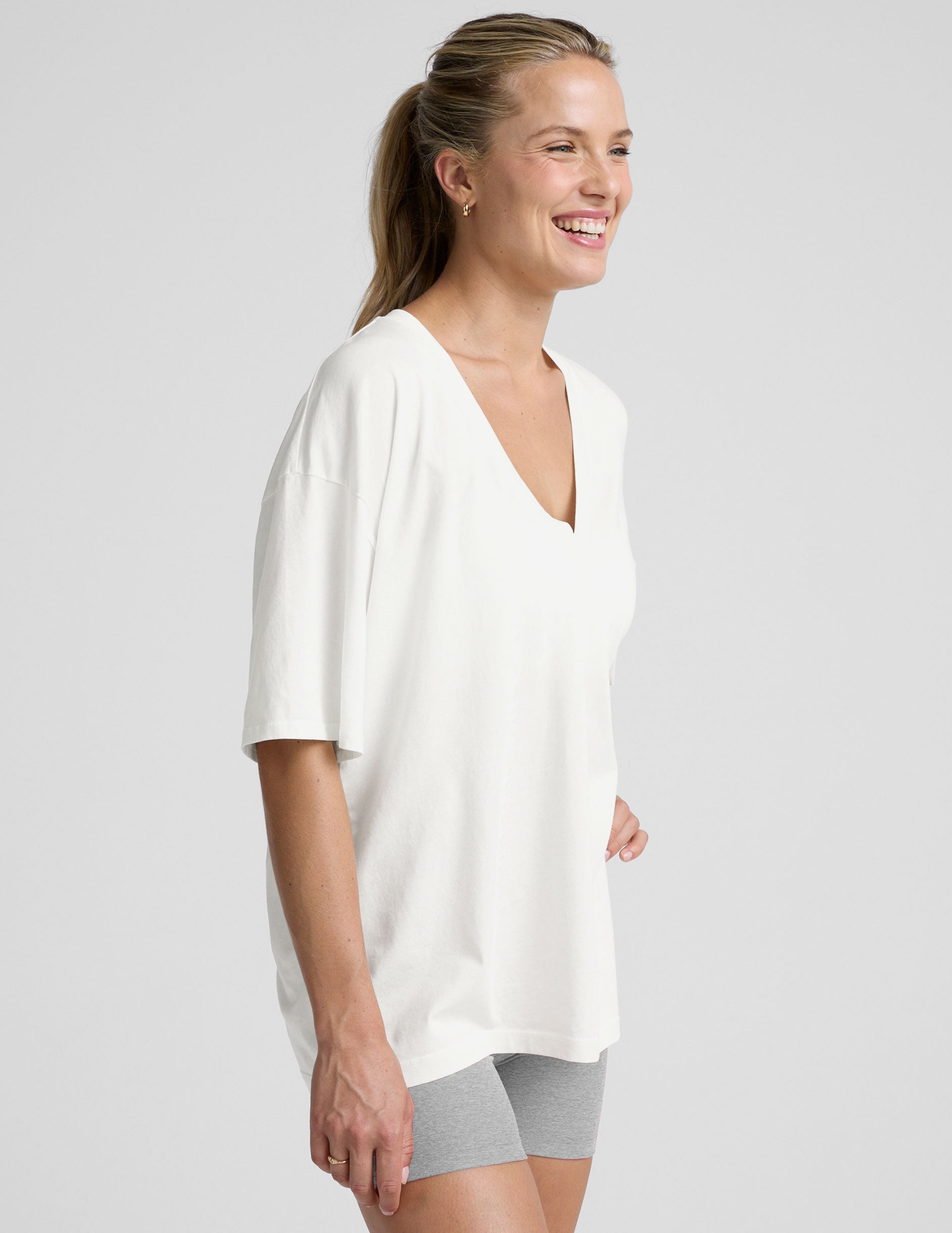 Oversized V-neck Tee - Image 2