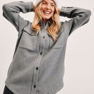Insulated Wool Shirt Jacket