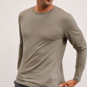 Merino Wool Men's Long Sleeve Crew