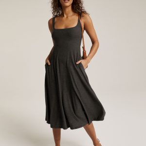 Featherweight At The Ready Square Neck Dress
