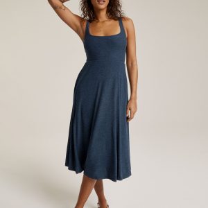 Featherweight At The Ready Square Neck Dress