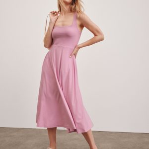 Featherweight At The Ready Square Neck Dress