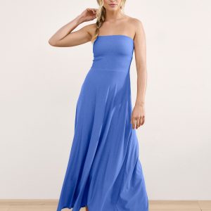 Featherweight Strapless Maxi Dress