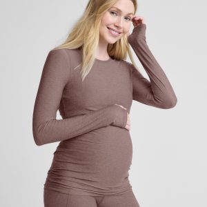 Featherweight Count On Me Maternity Crew Pullover