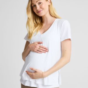 Featherweight Cozy Cover Maternity Nursing Tee