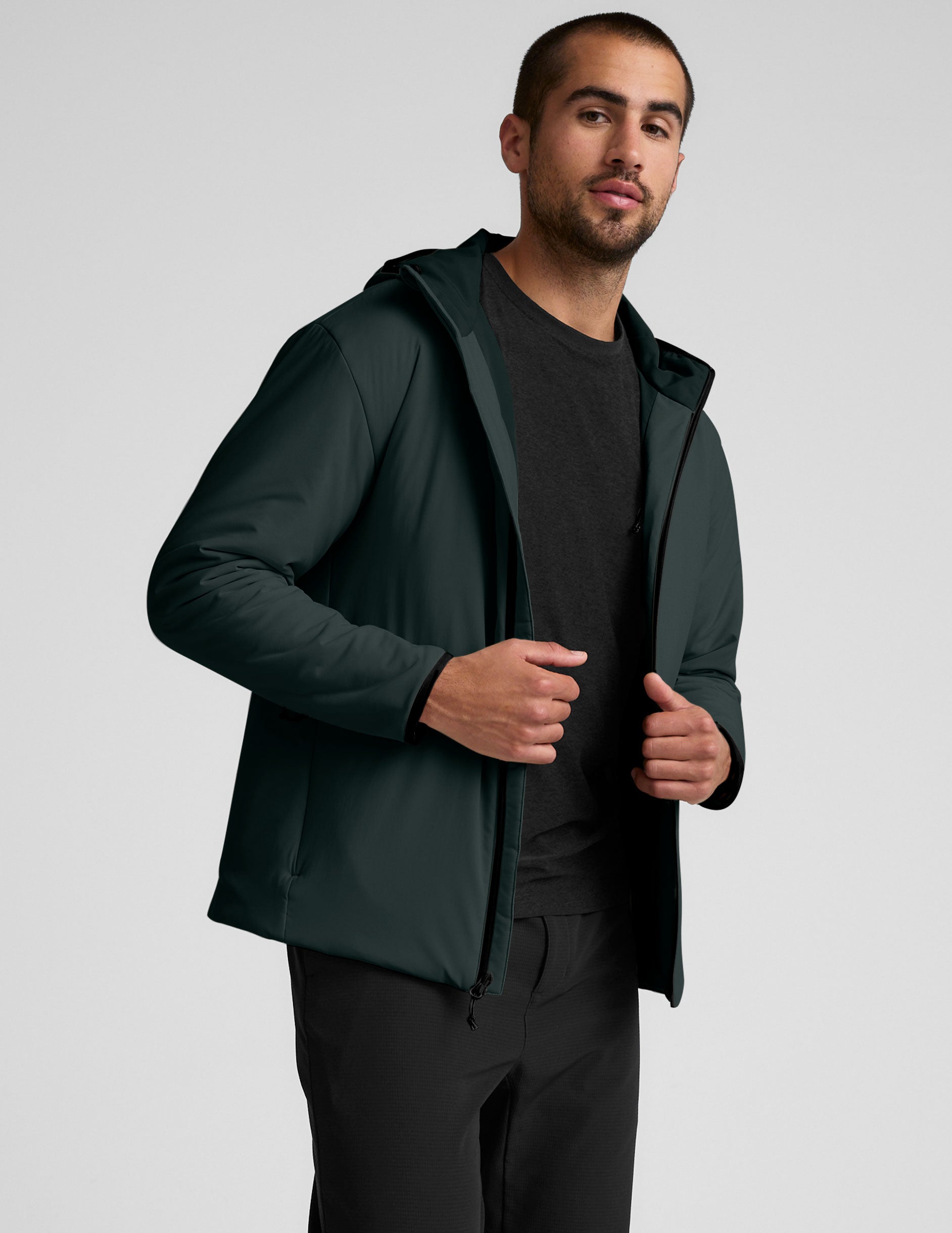 In Flight Insulated Men's Hooded Jacket - Image 3