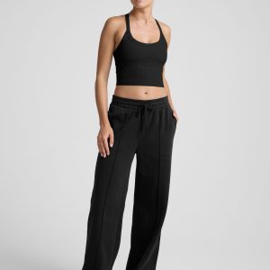 LuxeFleece Pintuck Wide Leg Pant