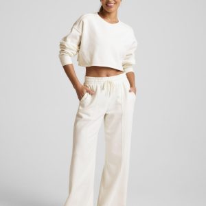 LuxeFleece Pintuck Wide Leg Pant