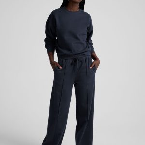 LuxeFleece Pintuck Wide Leg Pant