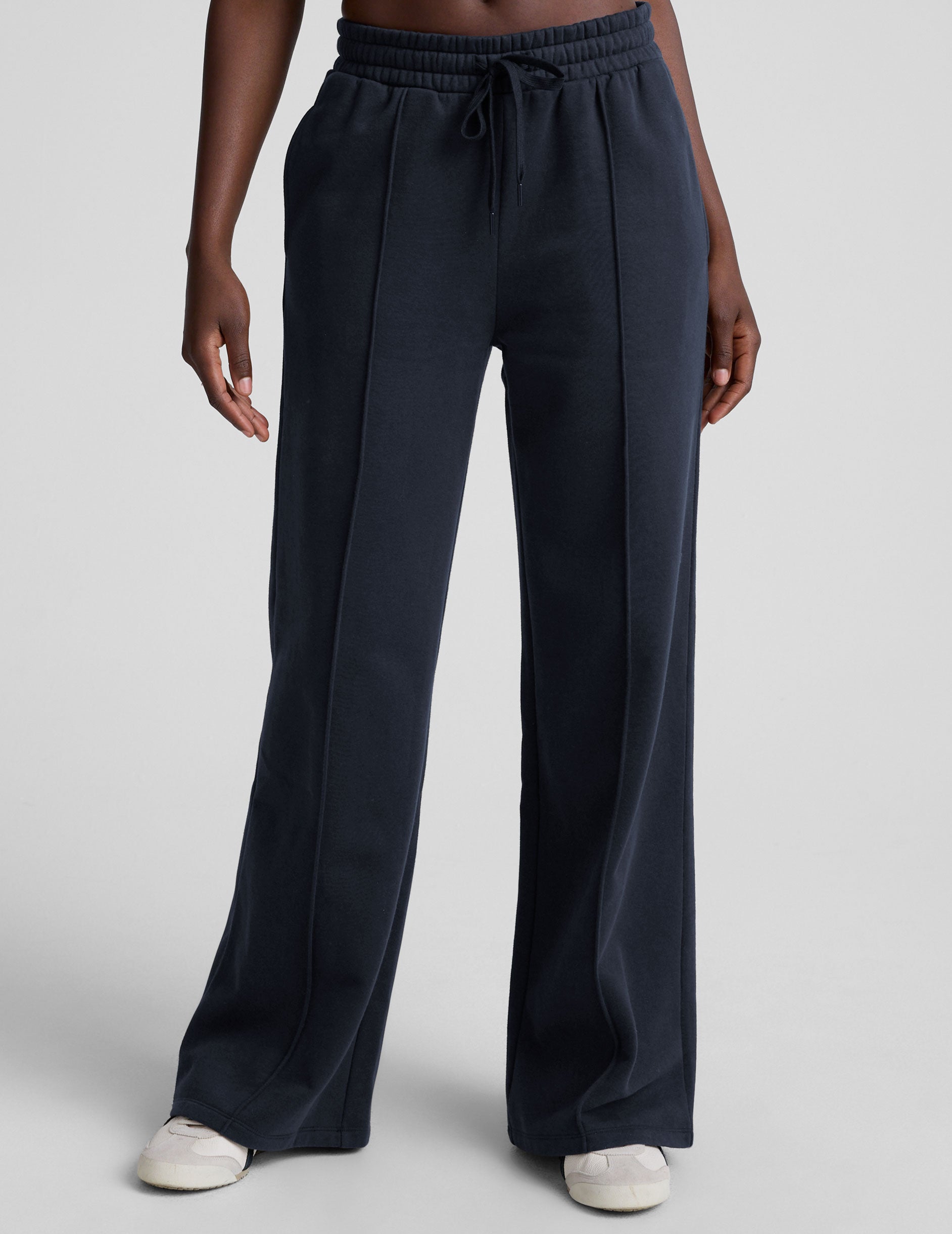LuxeFleece Pintuck Wide Leg Pant - Image 3