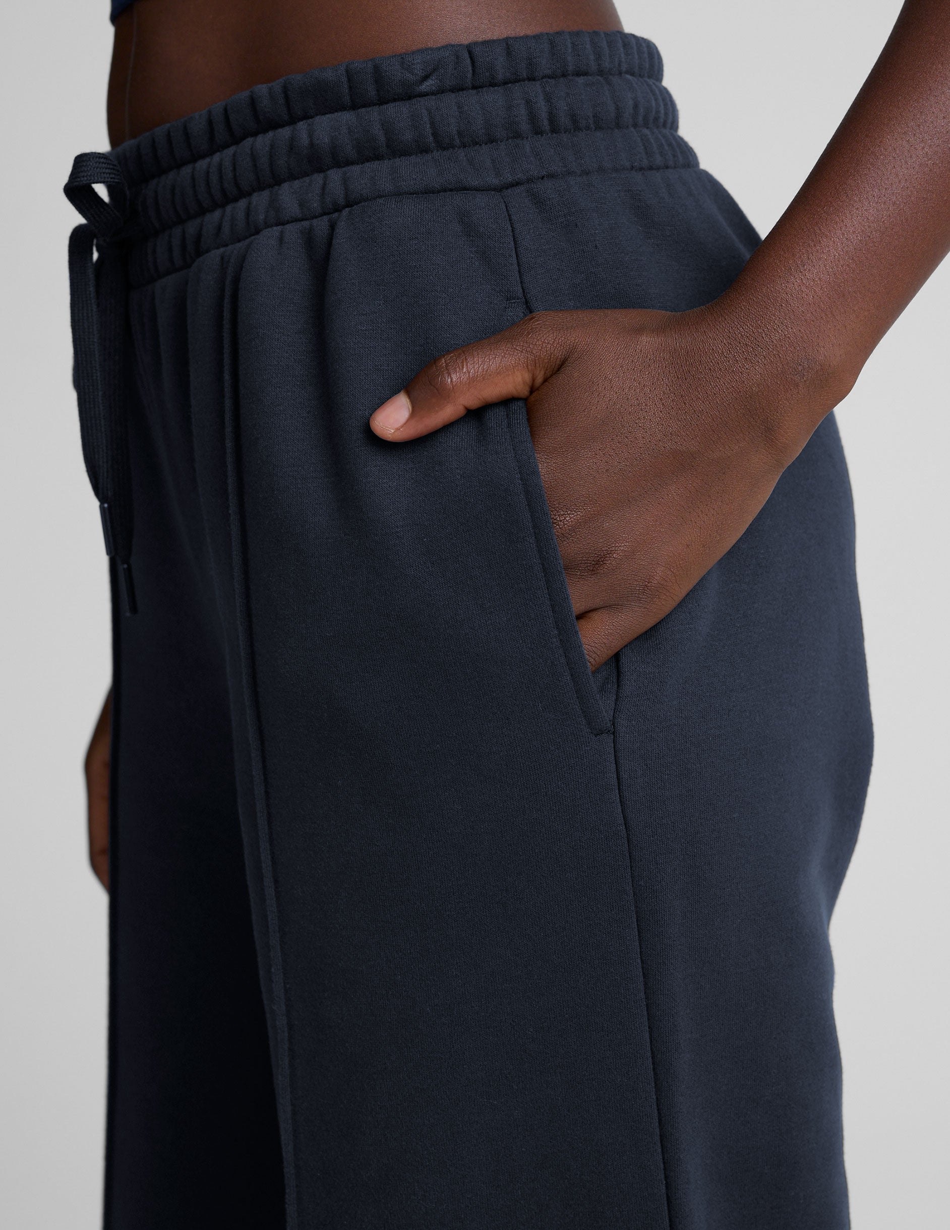 LuxeFleece Pintuck Wide Leg Pant - Image 5