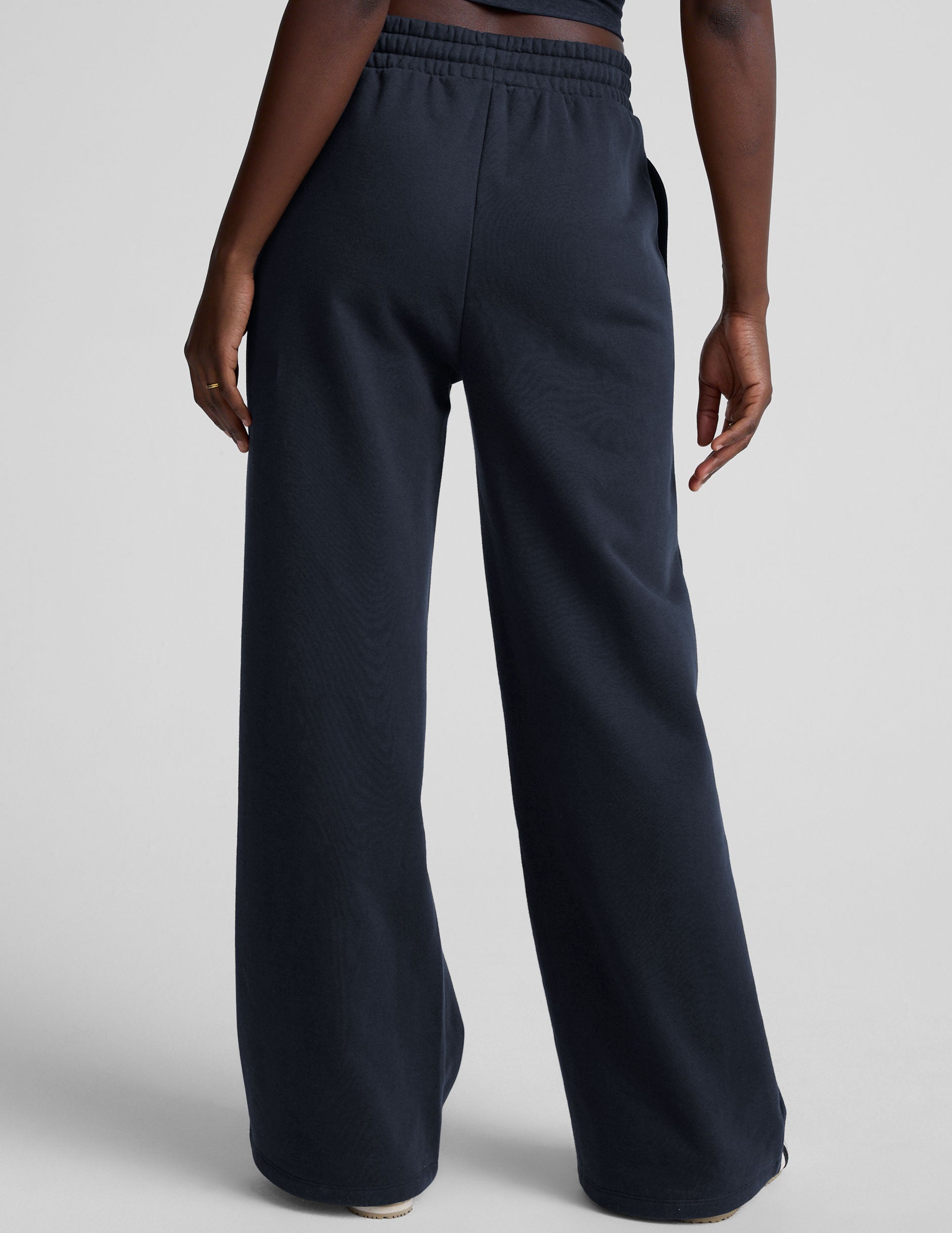 LuxeFleece Pintuck Wide Leg Pant - Image 4