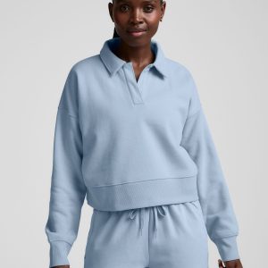 LuxeFleece Collared Sweatshirt