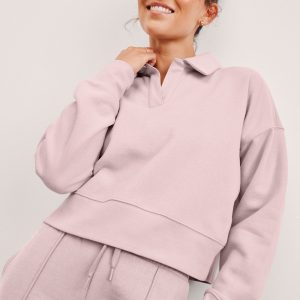 LuxeFleece Collared Sweatshirt