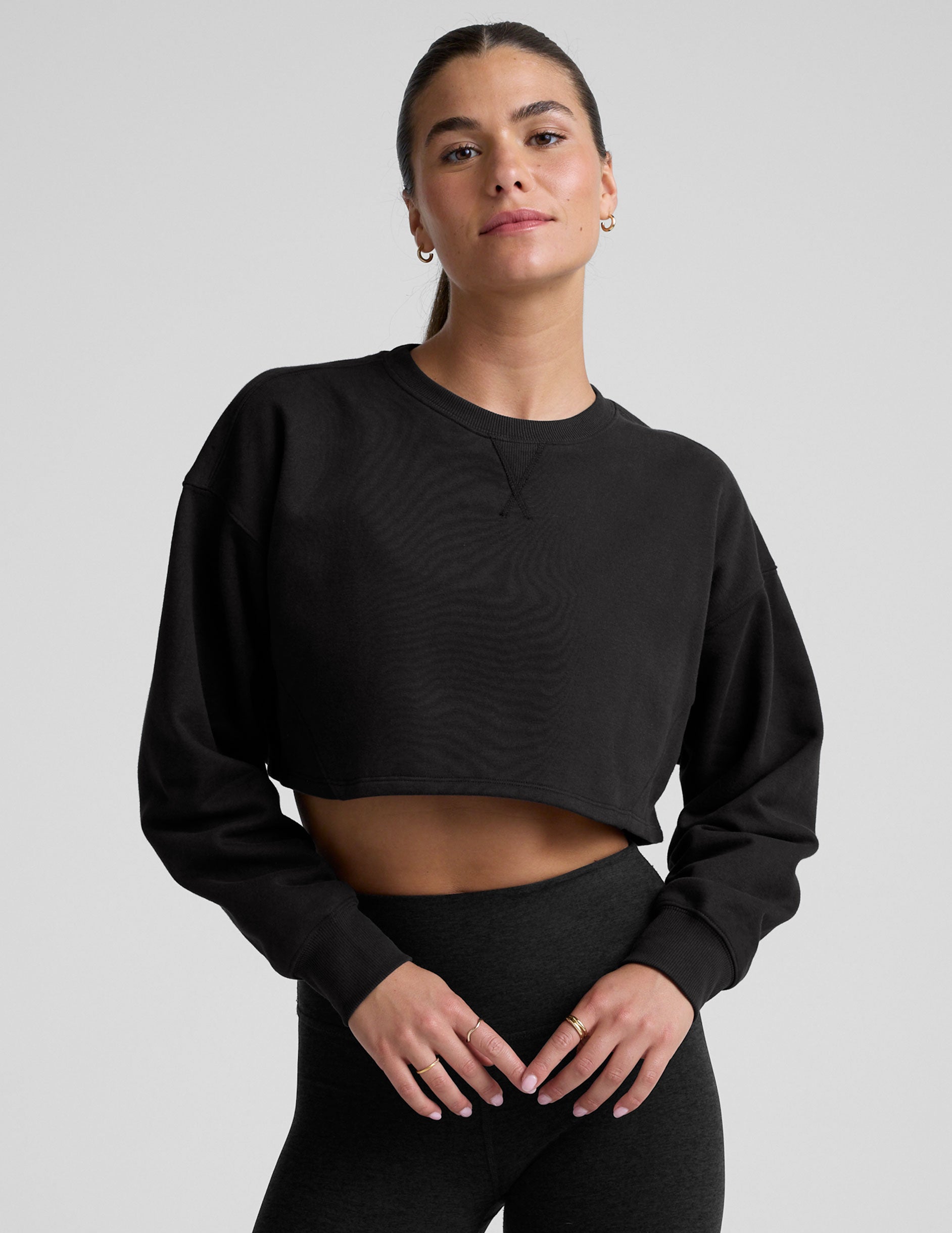 LuxeFleece Cropped Sweatshirt