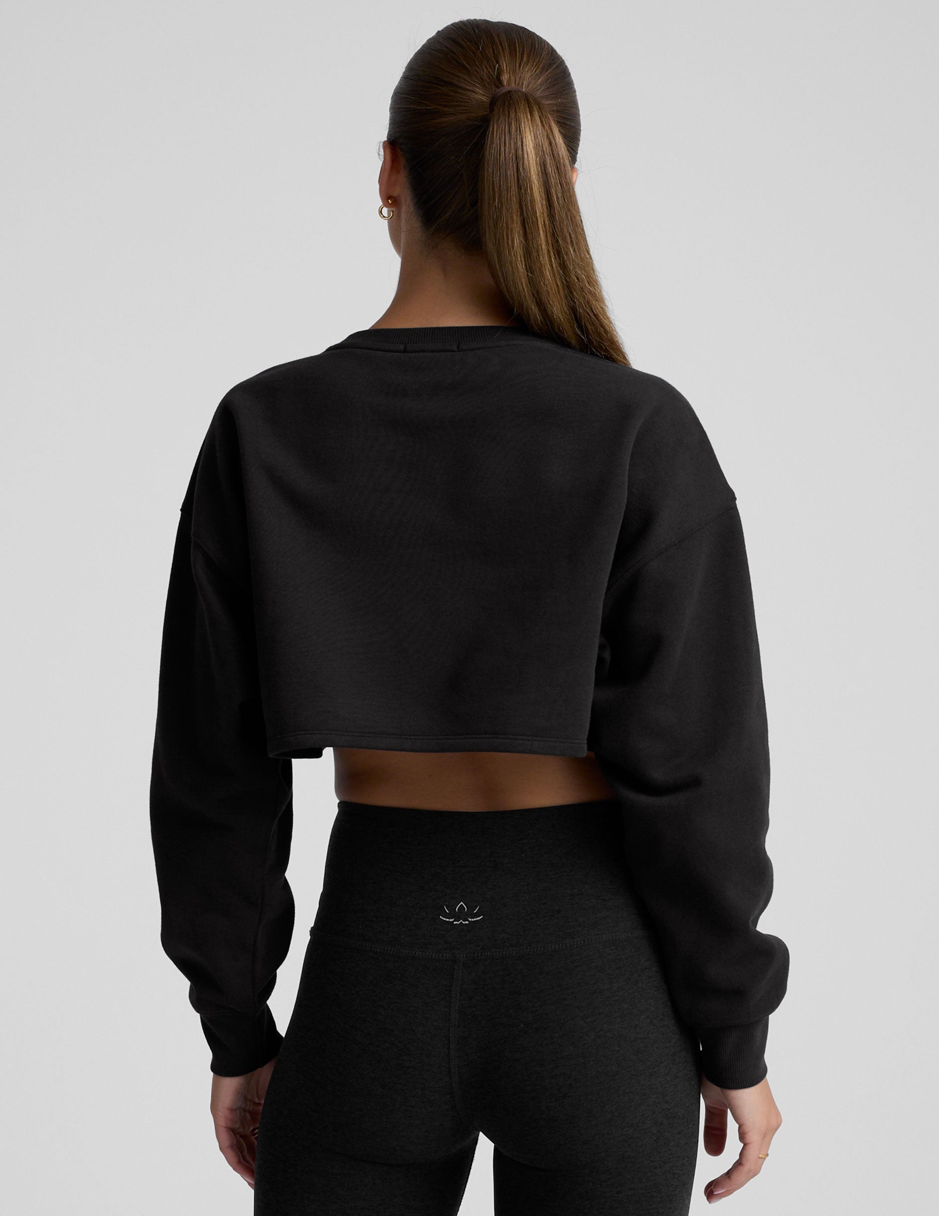 LuxeFleece Cropped Sweatshirt - Image 3