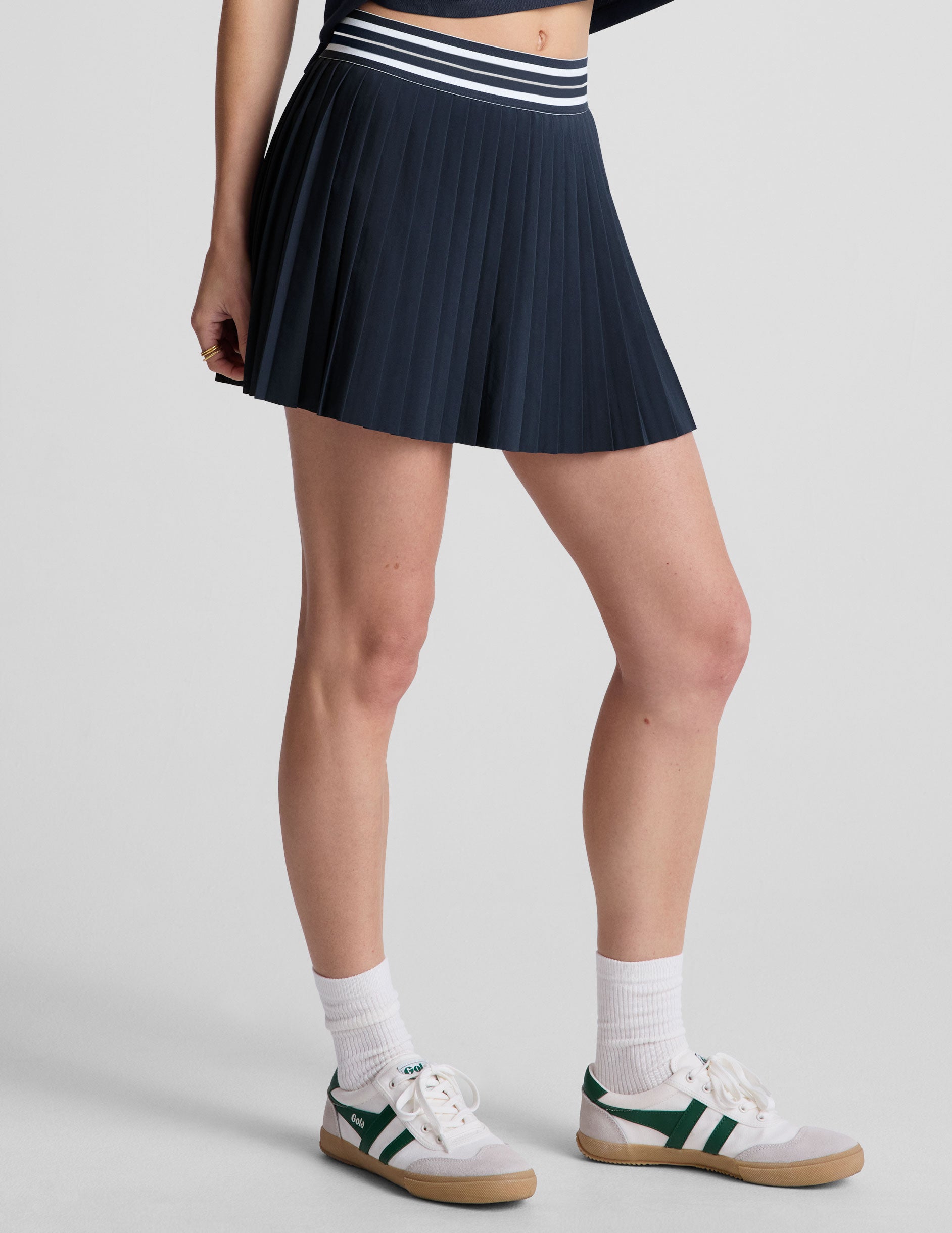 If You Pleats Tipped Elastic Mini Skirt - Image 4