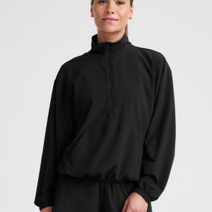 Stretch Woven In Stride Half Zip Pullover