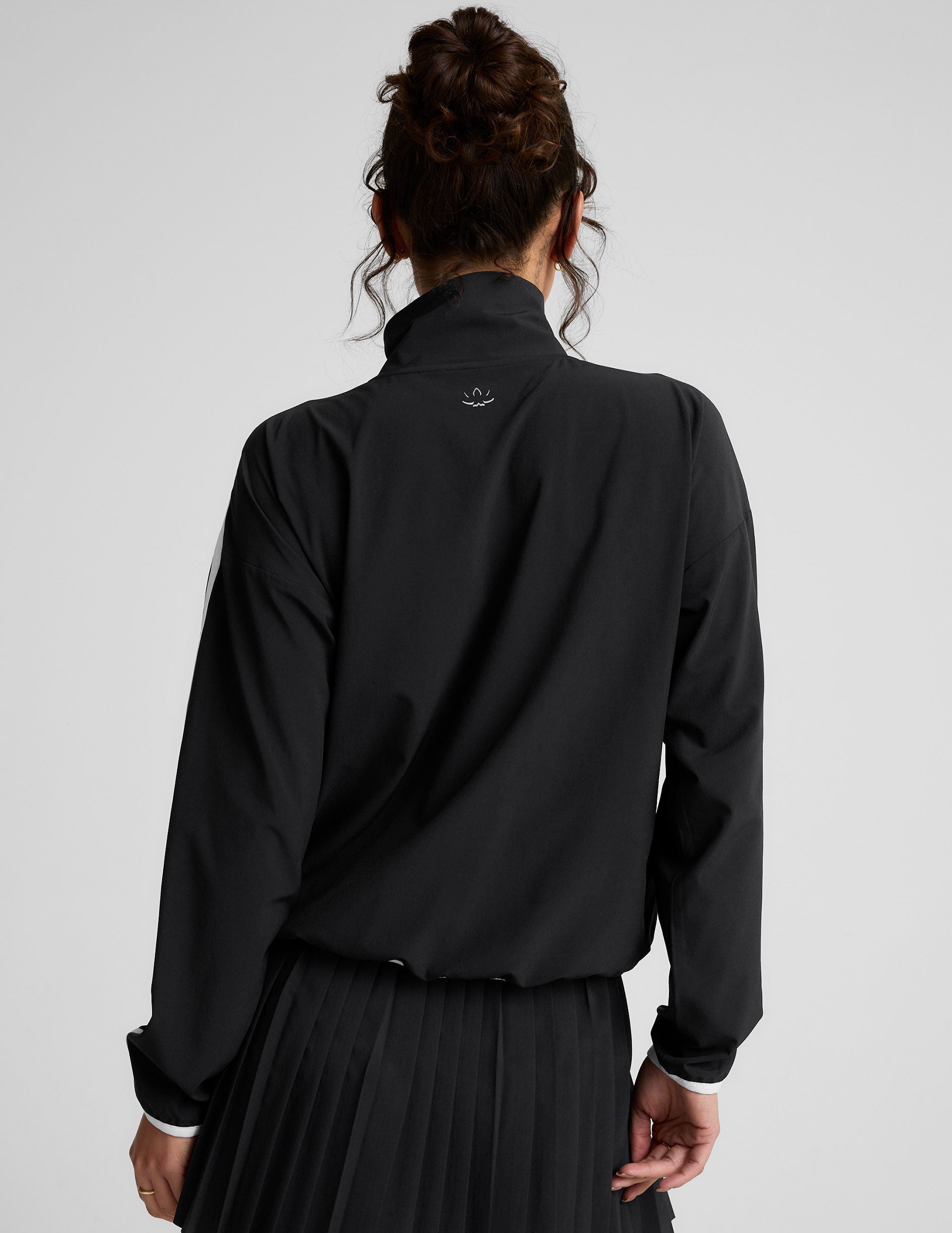 Stretch Woven Course Contrast Half Zip Pullover - Image 5