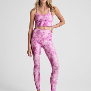 Sunset Violet Icedye SoftMark High Waisted Midi Legging