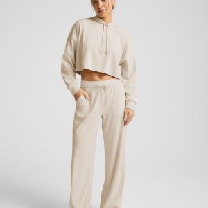 Breathe Easy Ribbed Wide Leg Pant